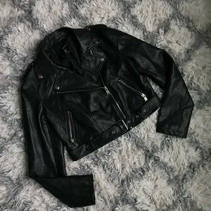 F21 leather jacket M
